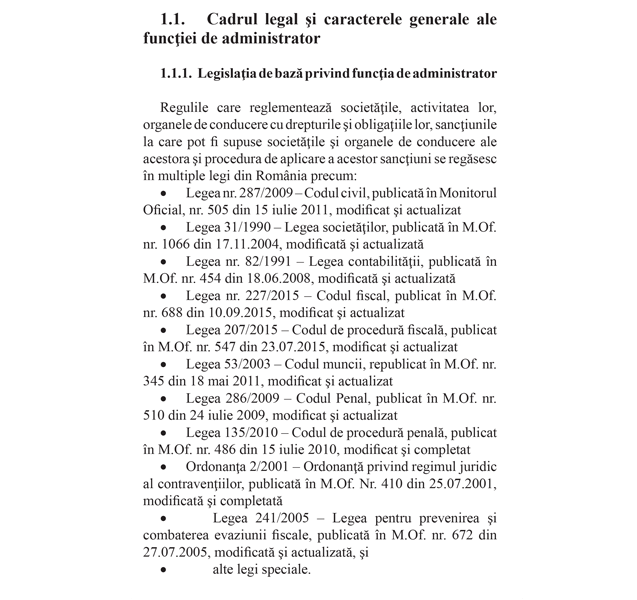 03 Răspunderea legală a Administratorului