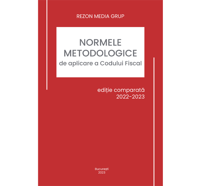 coperta Normele codului fiscal 2023