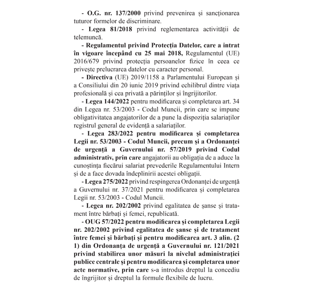 pag 2 Regulamentul Intern