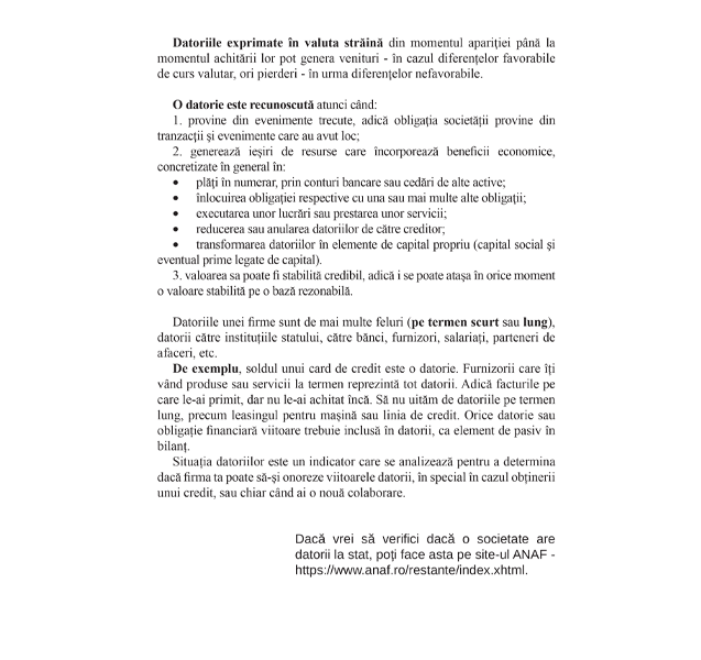 pag 3 Soluții privind Datoriile unei Firme